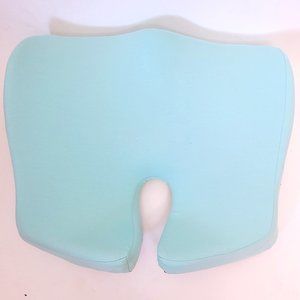 Cushion Lab Pressure Relief Ergonomic Memory Foam Seat Pillow in Turquoise